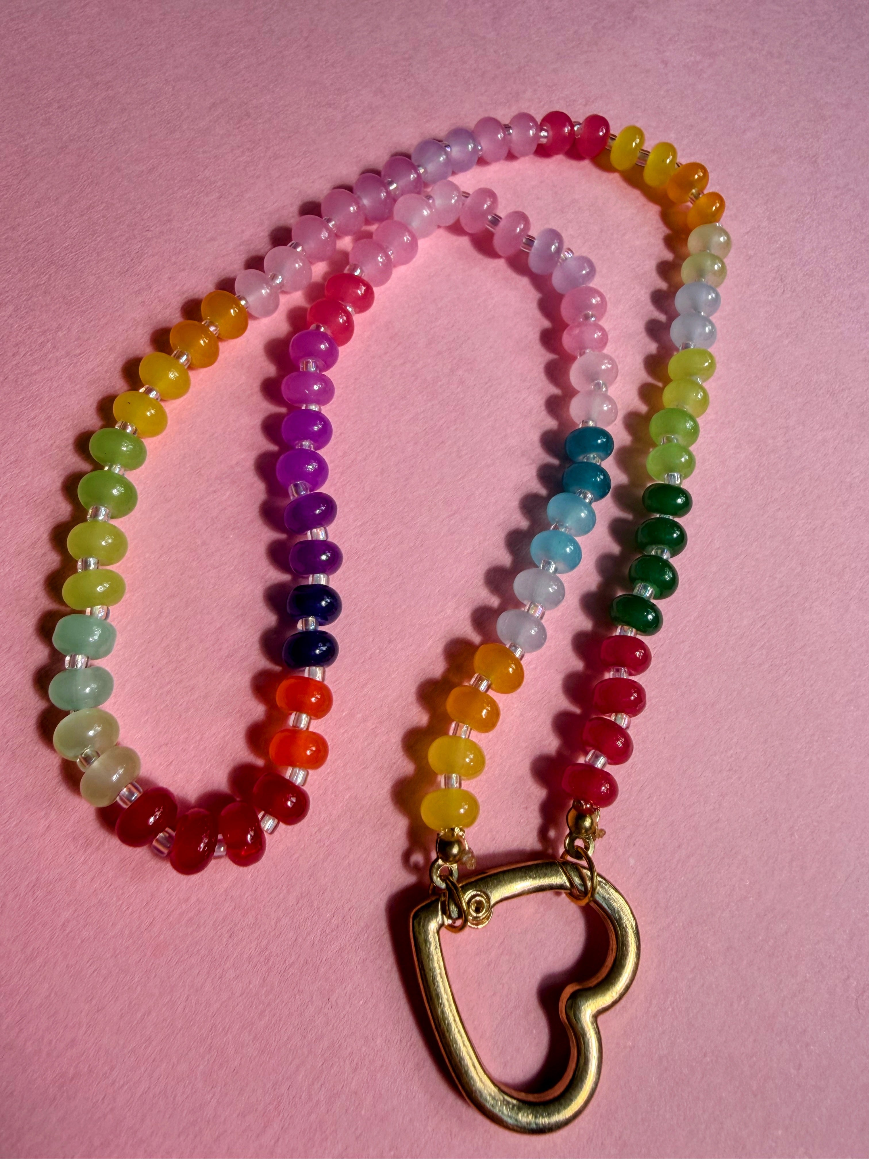 Florence Rainbow Bead Necklace