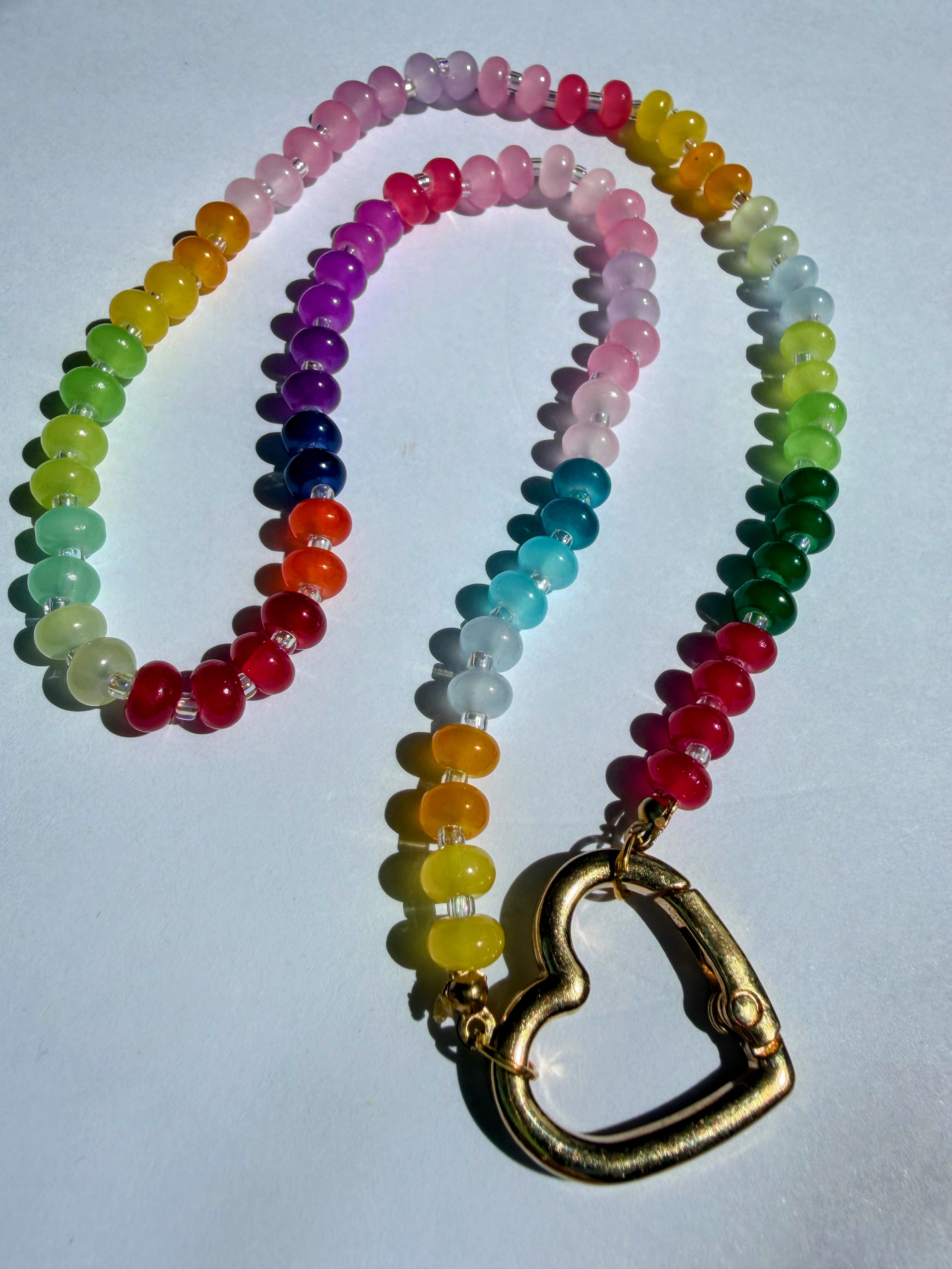 Florence Rainbow Bead Necklace