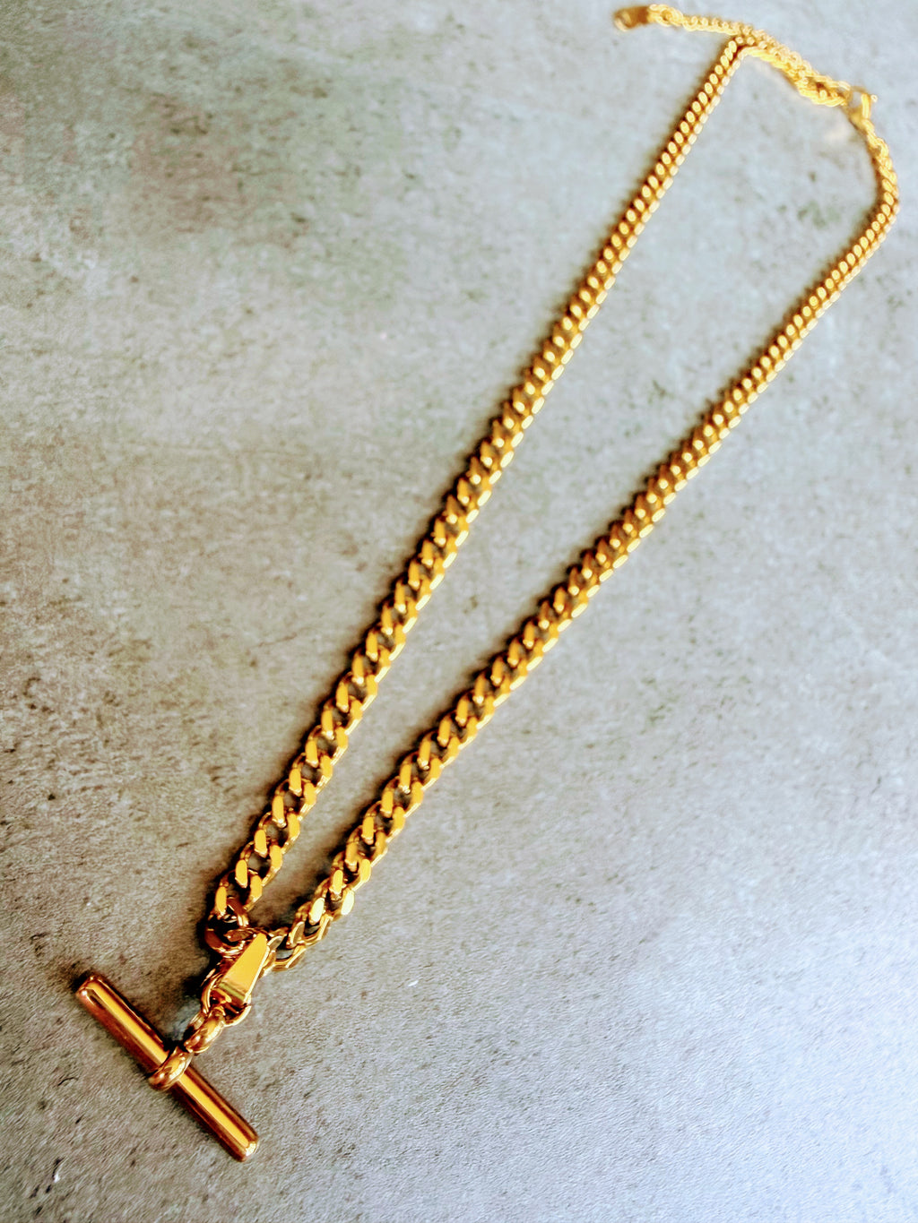 Celeste T-Bar Cuban Necklace