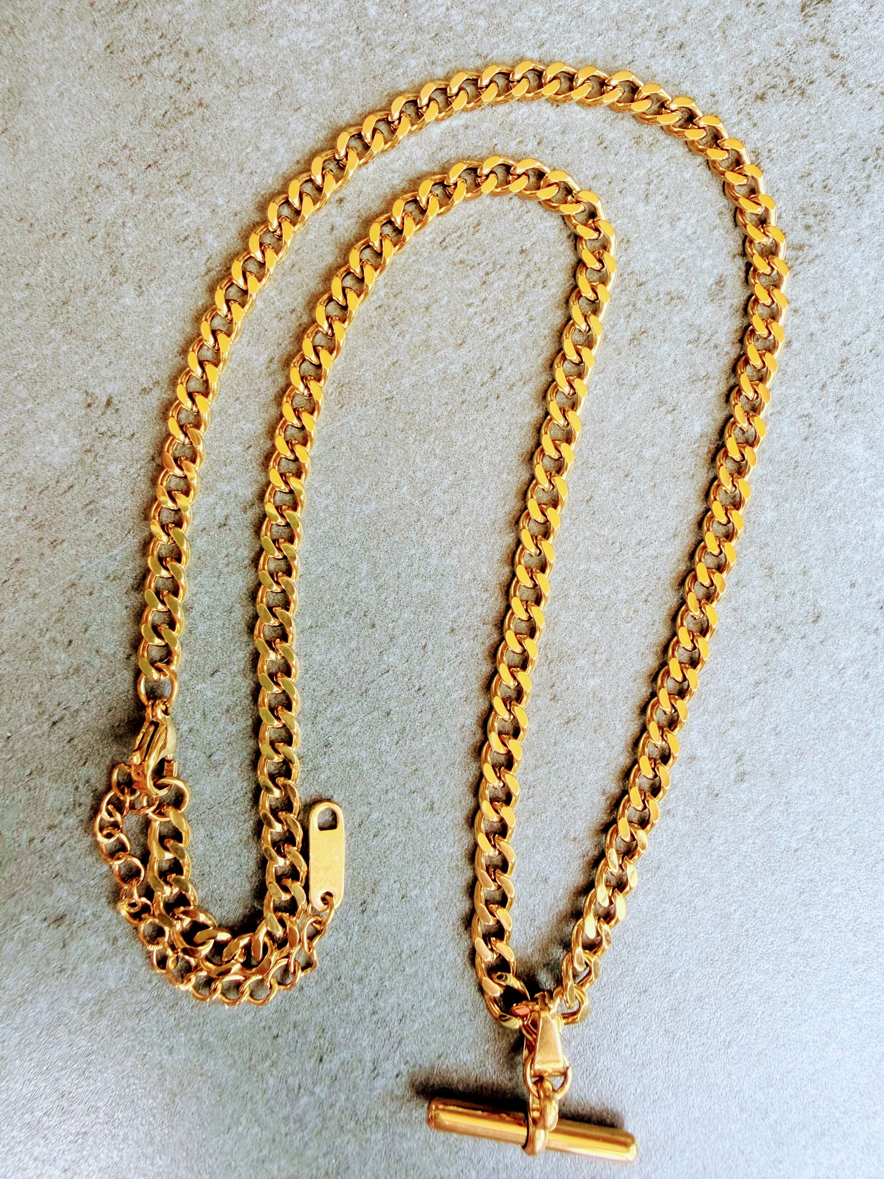 Celeste T-Bar Cuban Necklace