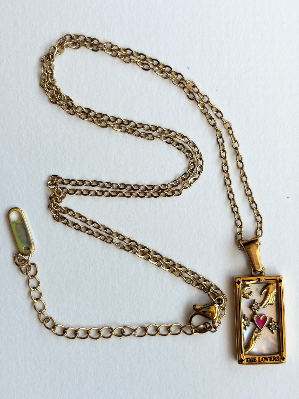 The Lovers- Tarot Card Pendant Necklace