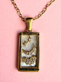 The Moon XVIII- Tarot Pendant Necklace