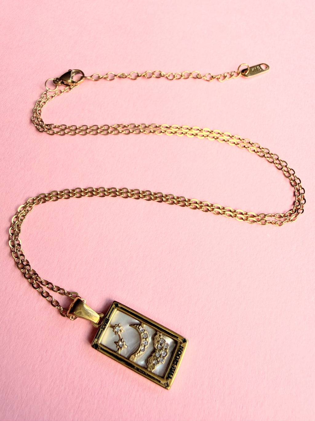 The Moon XVIII- Tarot Pendant Necklace